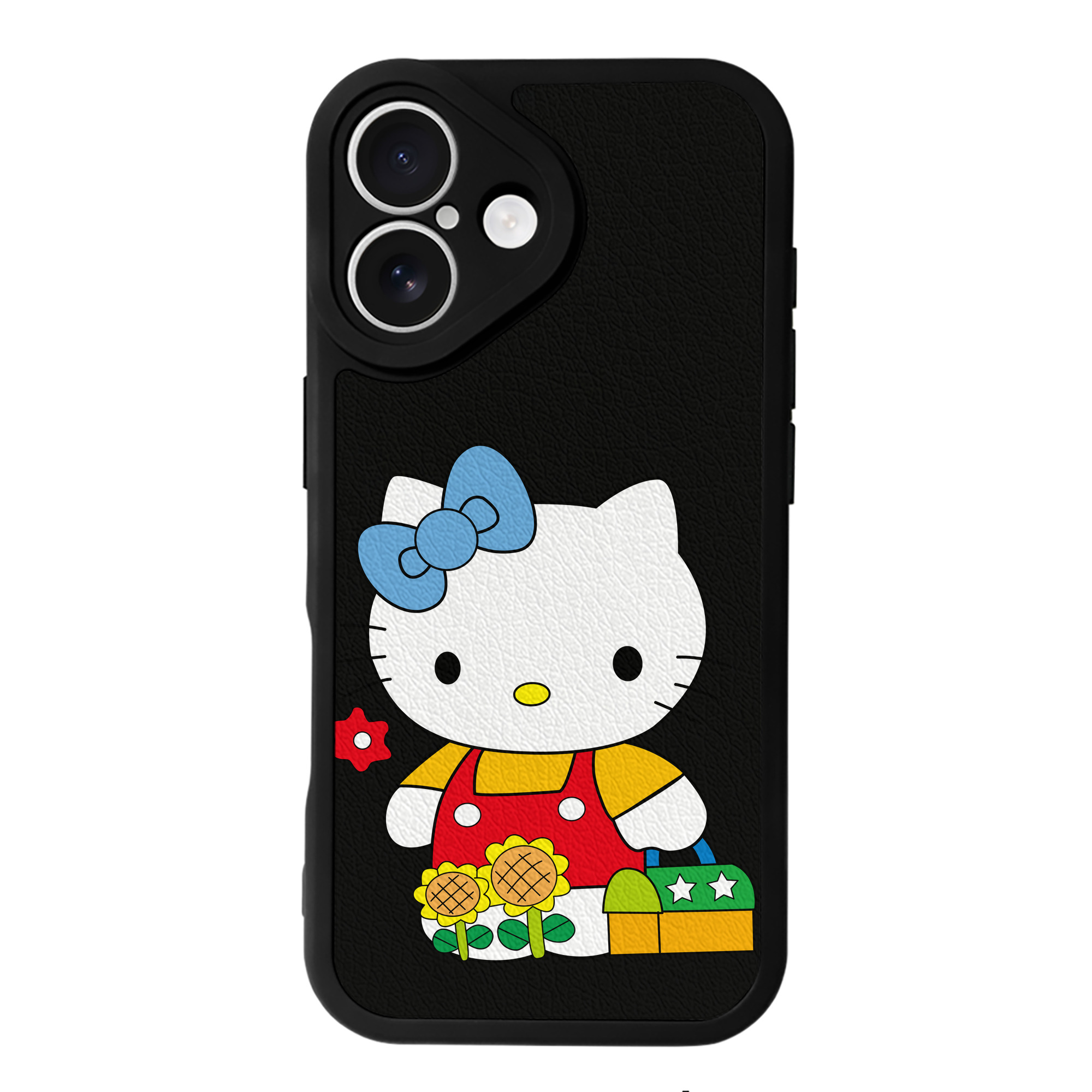 （画像用） Hello Kitty ハローキティ 【iPhone 16シリーズ対応】シリコンスマホケース（レザー調） 材質：シリコン
